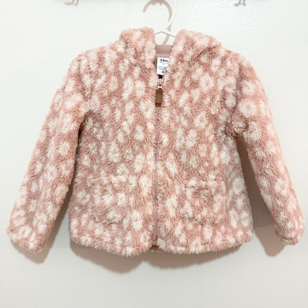 Carter’s Pink Leopard Jacket Size 24M